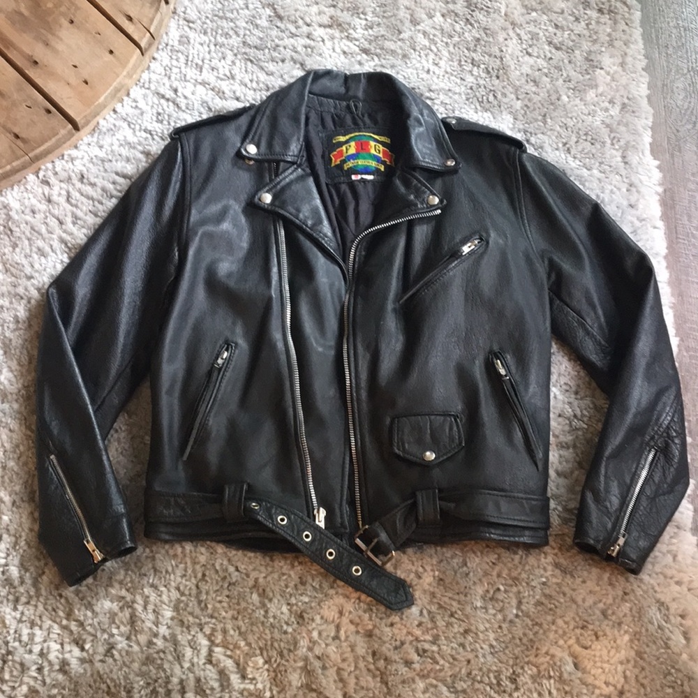 PLG (Putnam Leather Gold) motorcycle/rock Jacket